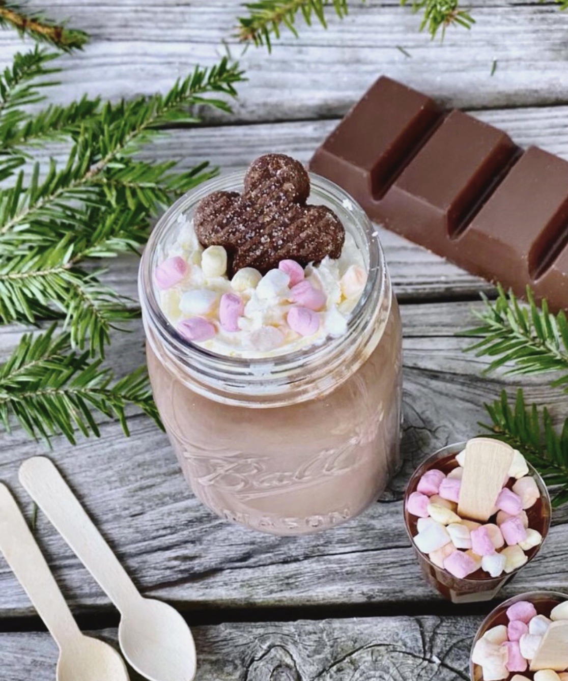 Trinkschokolade am Stiel selber machen