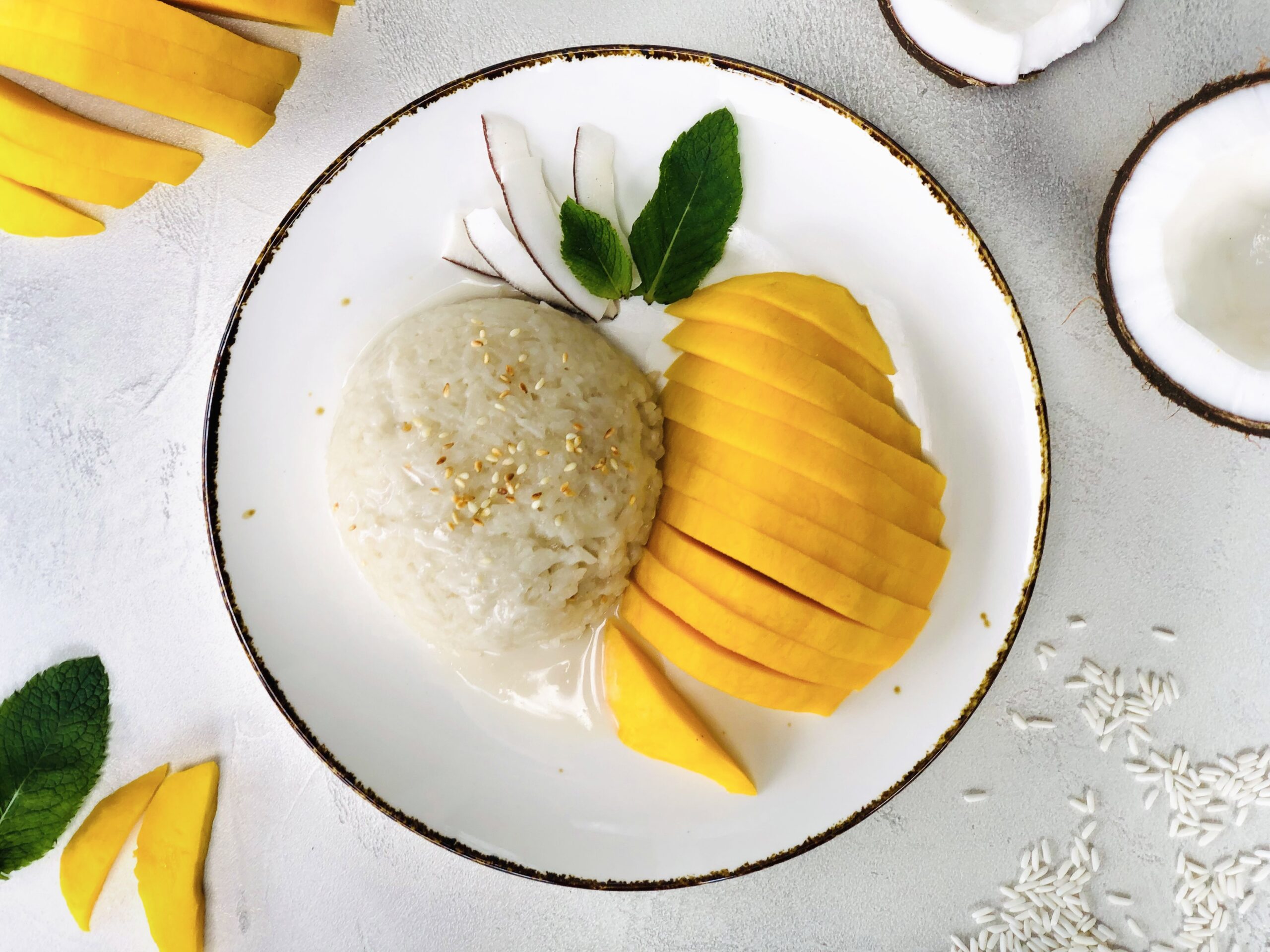 Mango Sticky Rice (vegan und industriezuckerfrei)